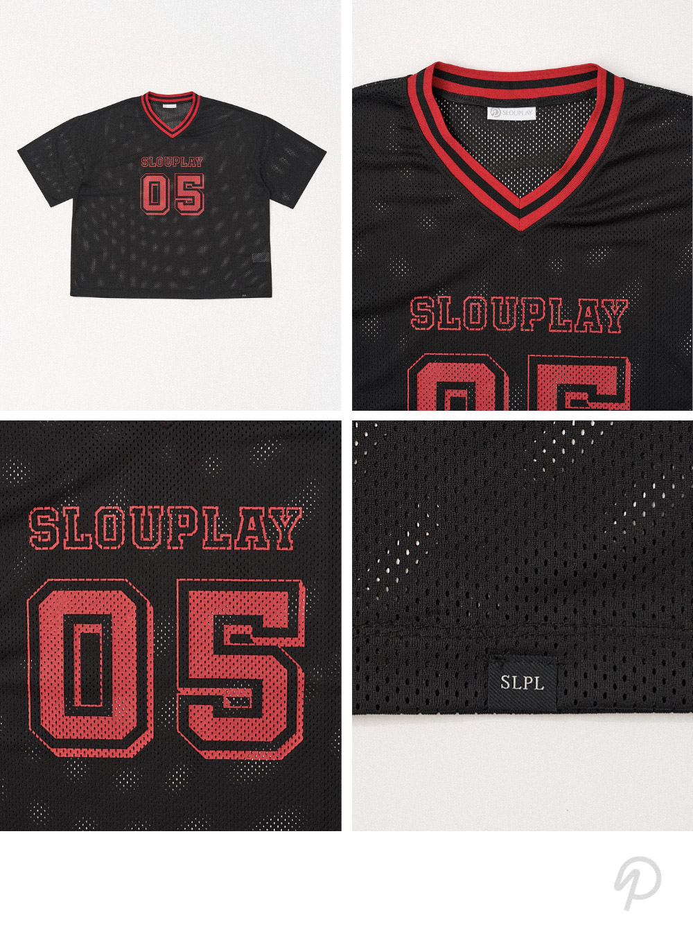 SLPL NO.5 메쉬 저지T(블랙)