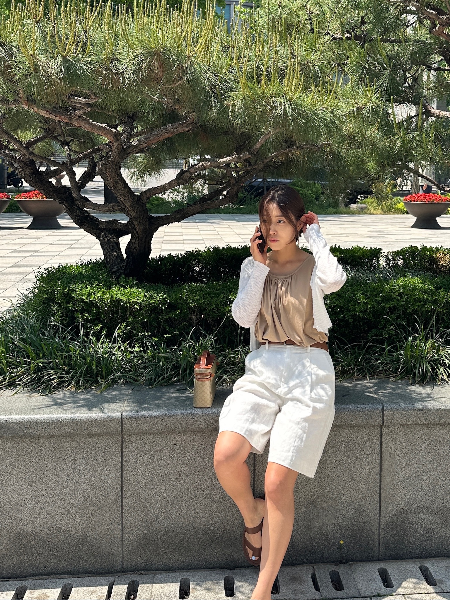 에스닉 린넨 반바지(3color)