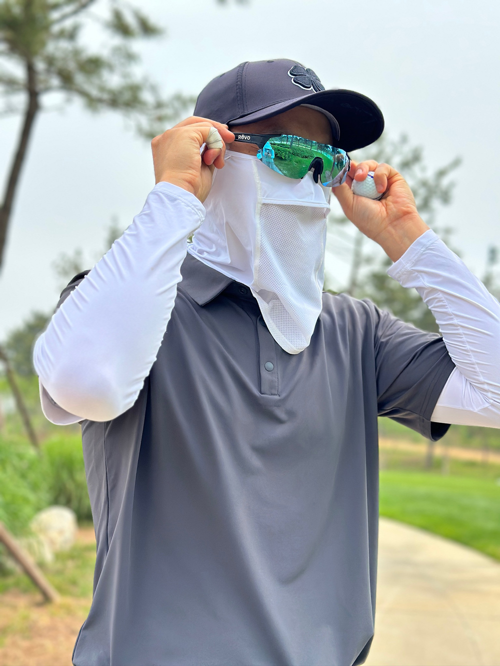[MENS]소매 배색 쿨링 카라T(3color)