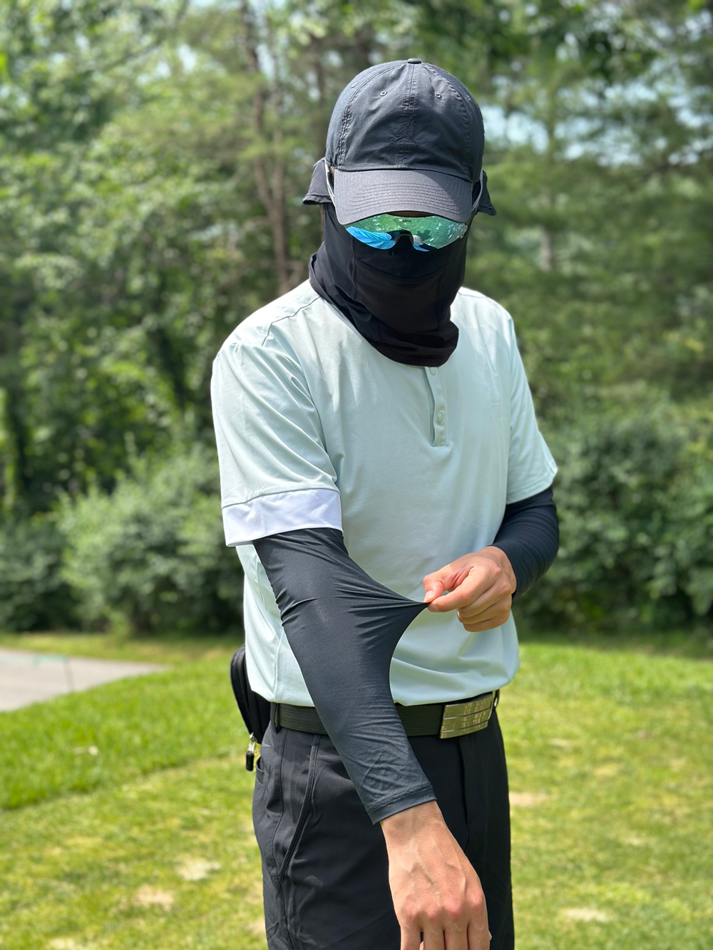 [MENS]소매 배색 쿨링 카라T(3color)