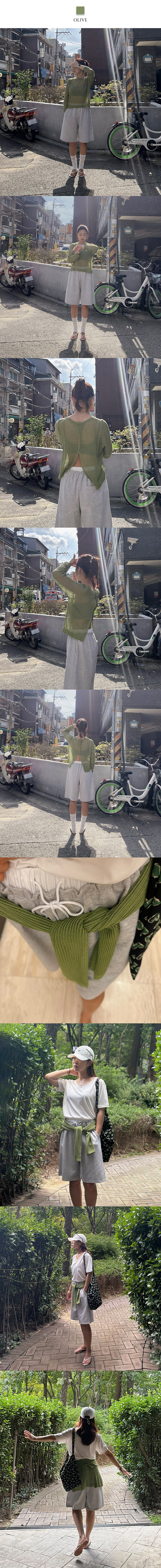 프렌치 백슬릿 니트(4color)