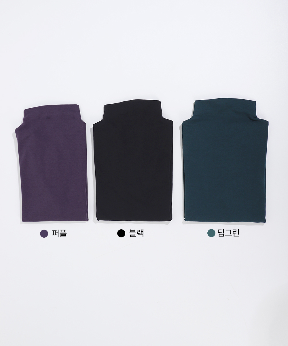 입술폴라 와이드 4부 반팔T(3color)