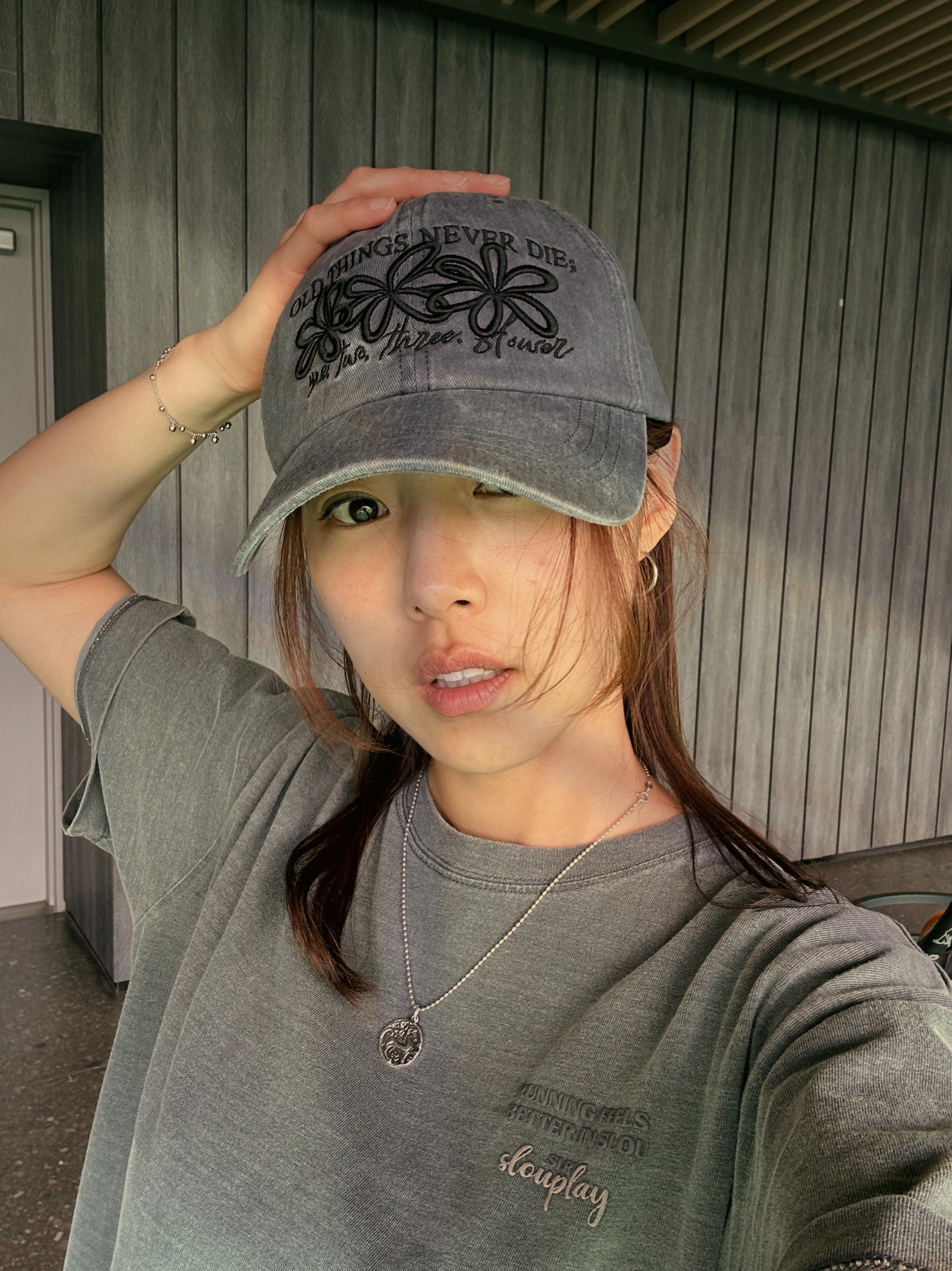 피그먼트 엠보 꽃캡(6color)