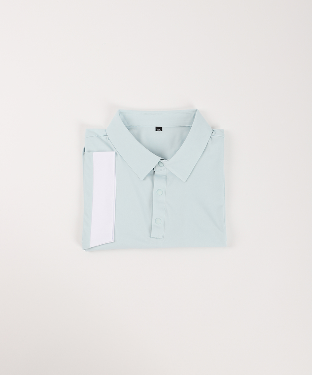 [MENS]소매 배색 쿨링 카라T(3color)