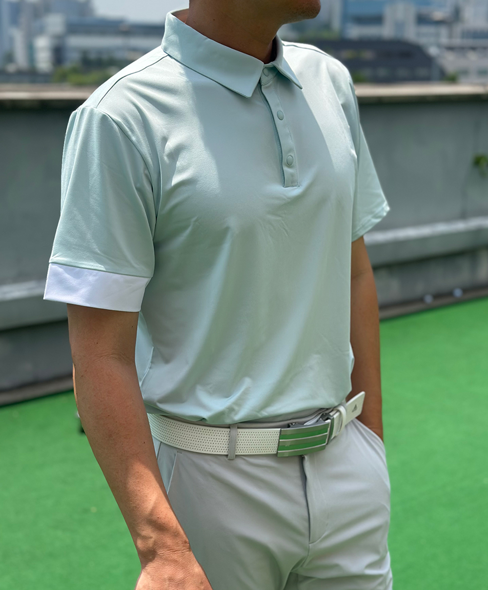 [MENS]소매 배색 쿨링 카라T(3color)