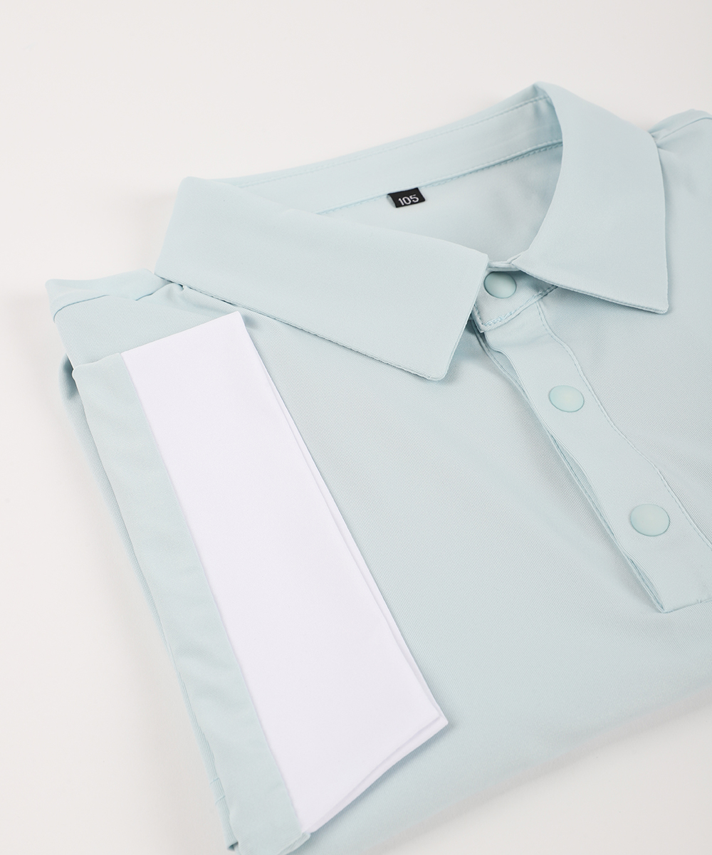 [MENS]소매 배색 쿨링 카라T(3color)