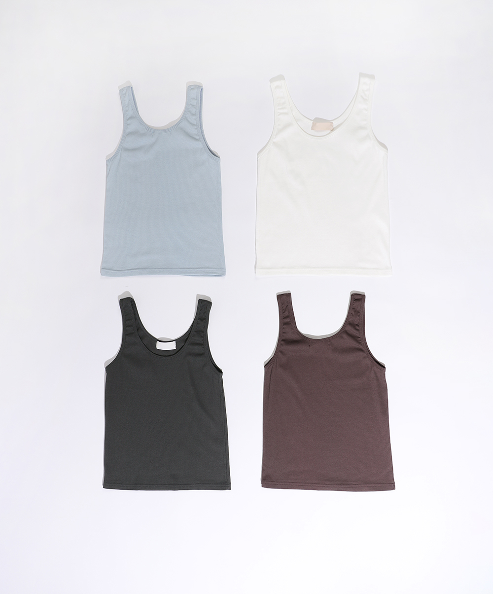 슬림 골지 나시(4color)