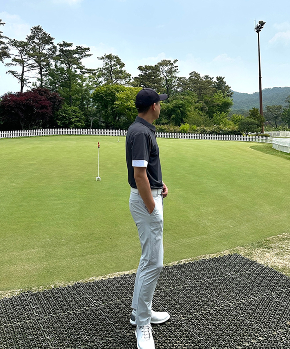 [MENS]소매 배색 쿨링 카라T(3color)