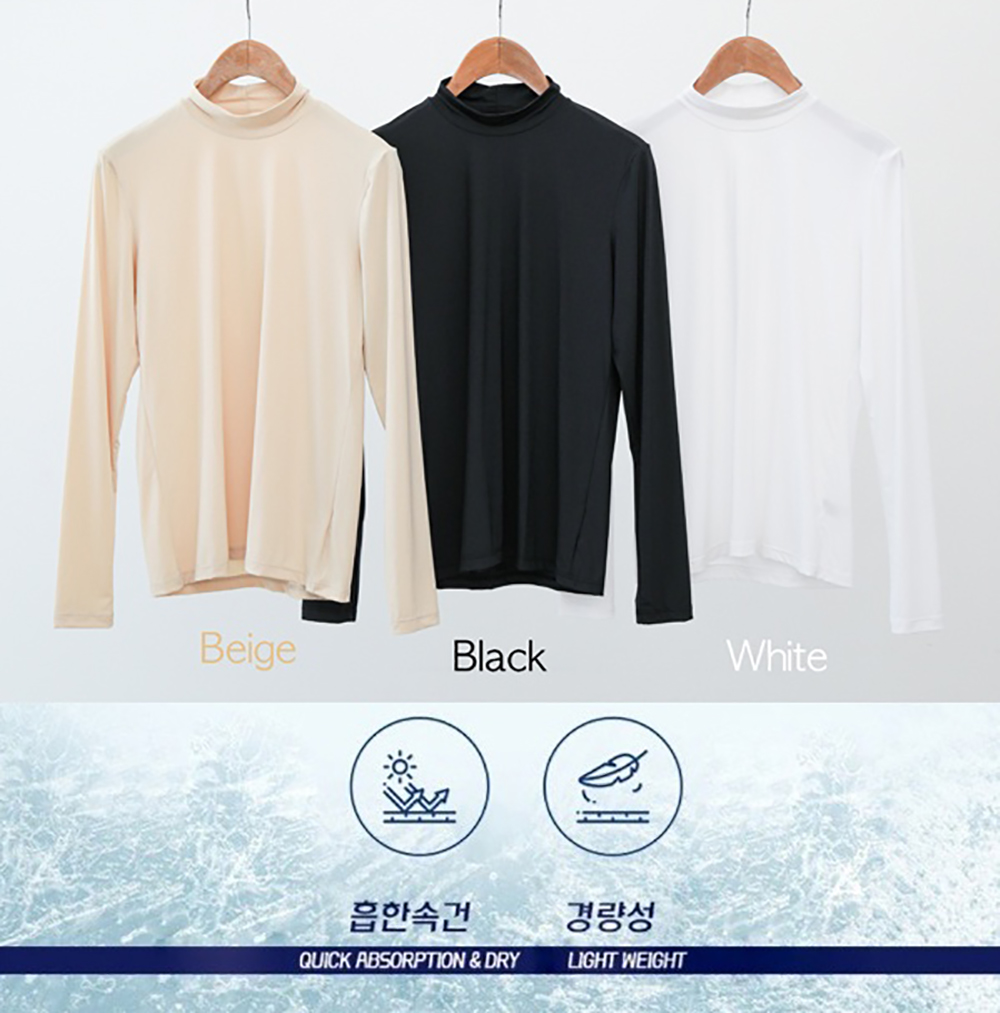 [MENS]UV차단 반폴라 냉감 이너(3color)