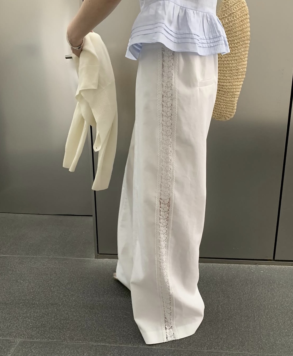 레이스 트랙 팬츠