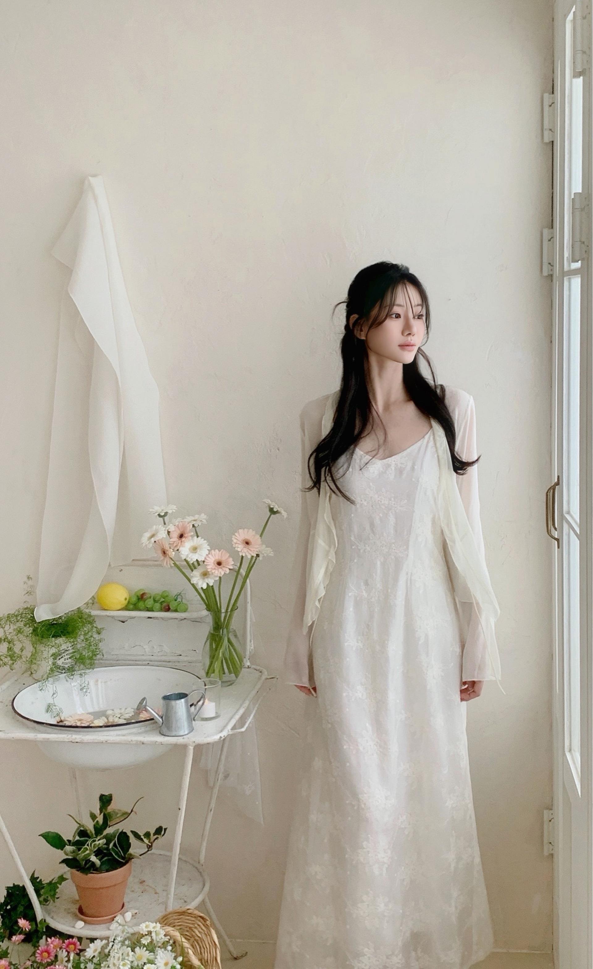 (3차 재입고) MADE 로제리 레이스 슬립 원피스