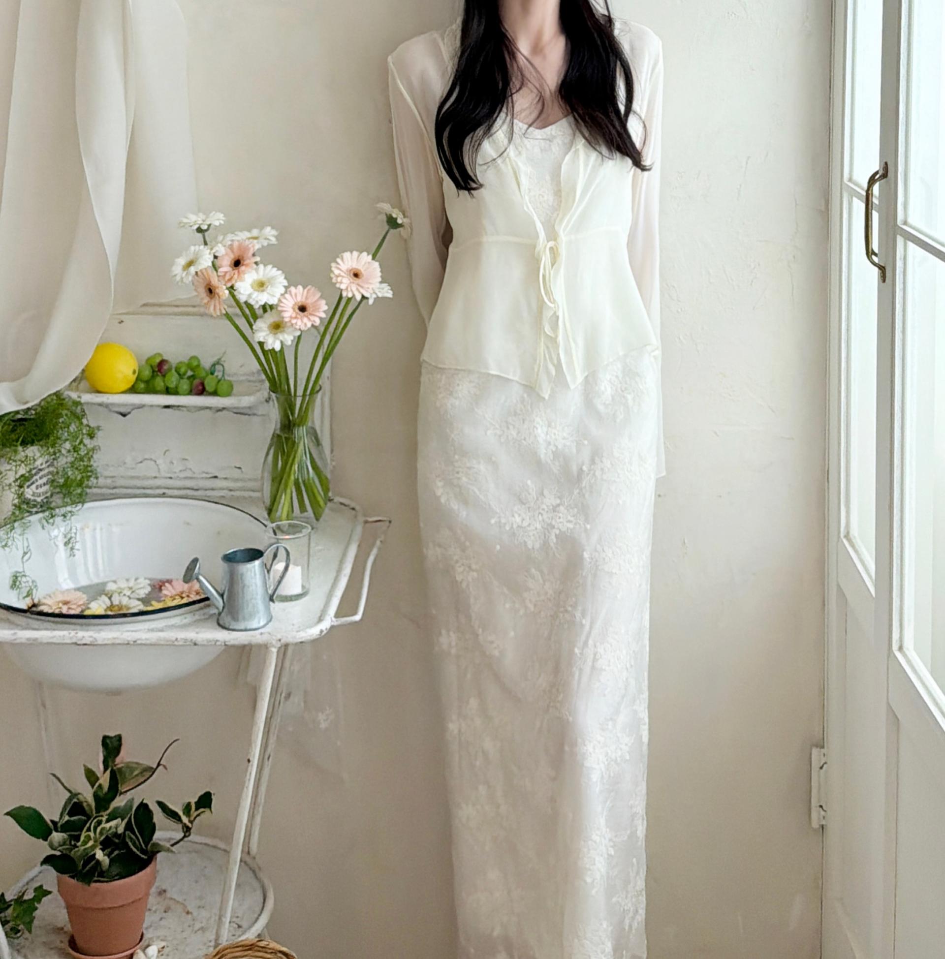 (3차 재입고) MADE 로제리 레이스 슬립 원피스
