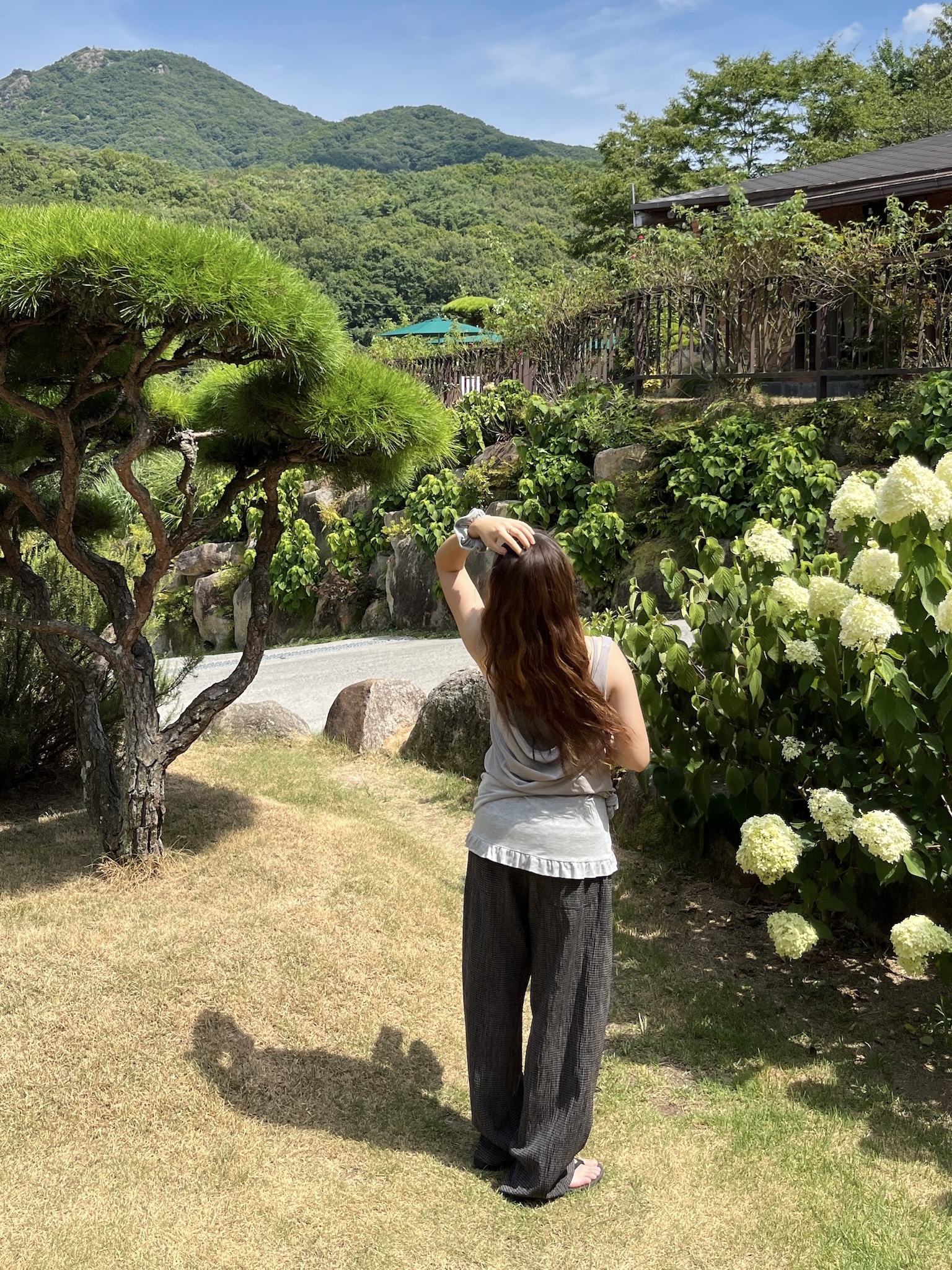 [2nd] crinkle relaxed pants (black)
