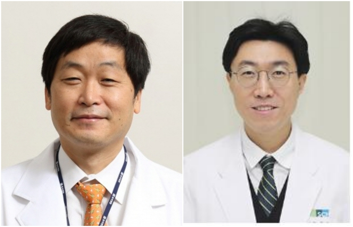 용인효자병원 곽용태 박사(왼쪽)와 순천향대 천안병원 양영순 교수