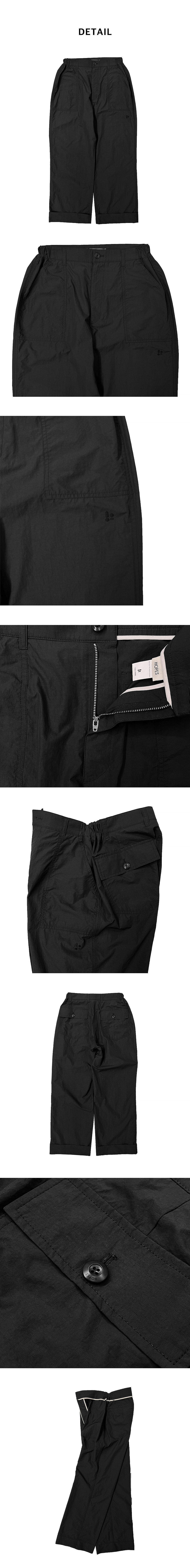 Nylon Fatigue pants(BLACK)