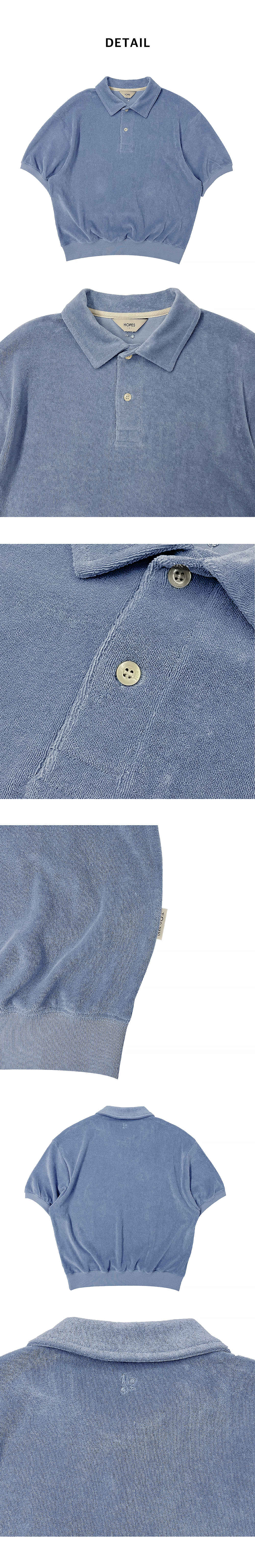 Terry collar 1/2 MTM :2(BLUE)