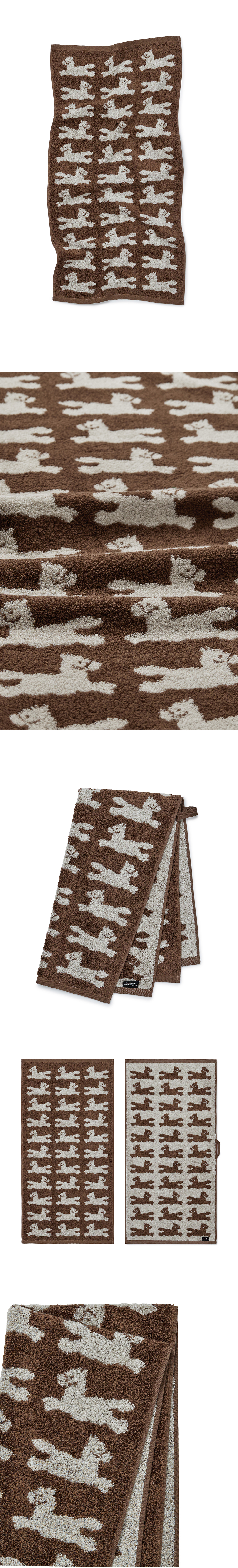 [towelogist x kitty bunny pony] Happy Pony 40x80cm, 1ea