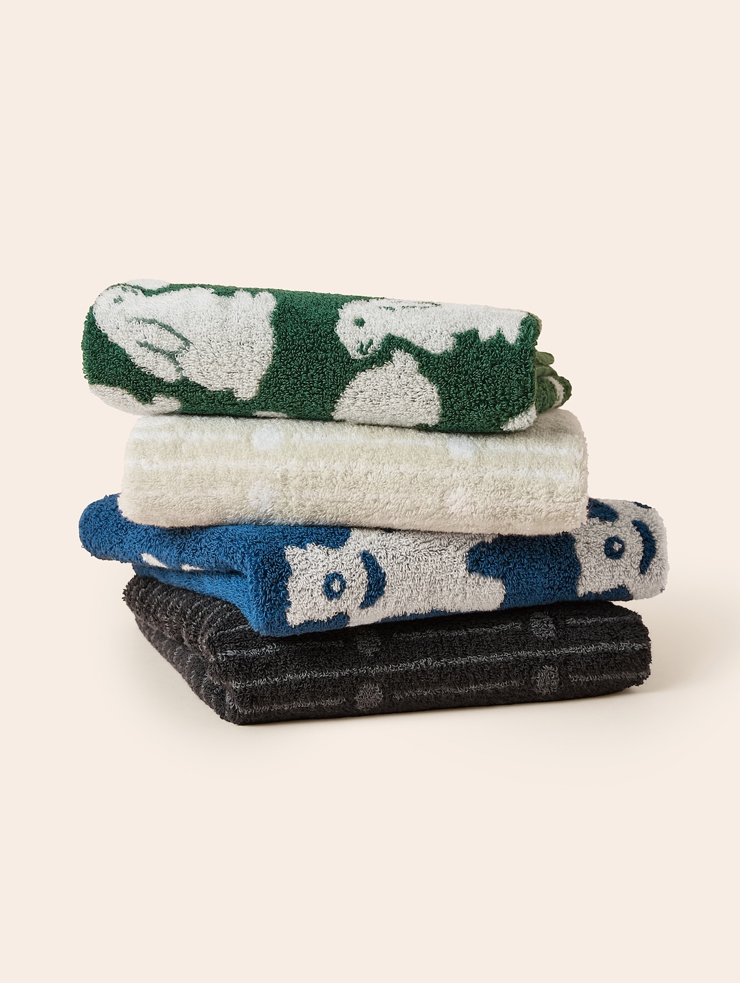 [towelogist x kitty bunny pony] Little Green Bunnies 40x80cm, 1ea