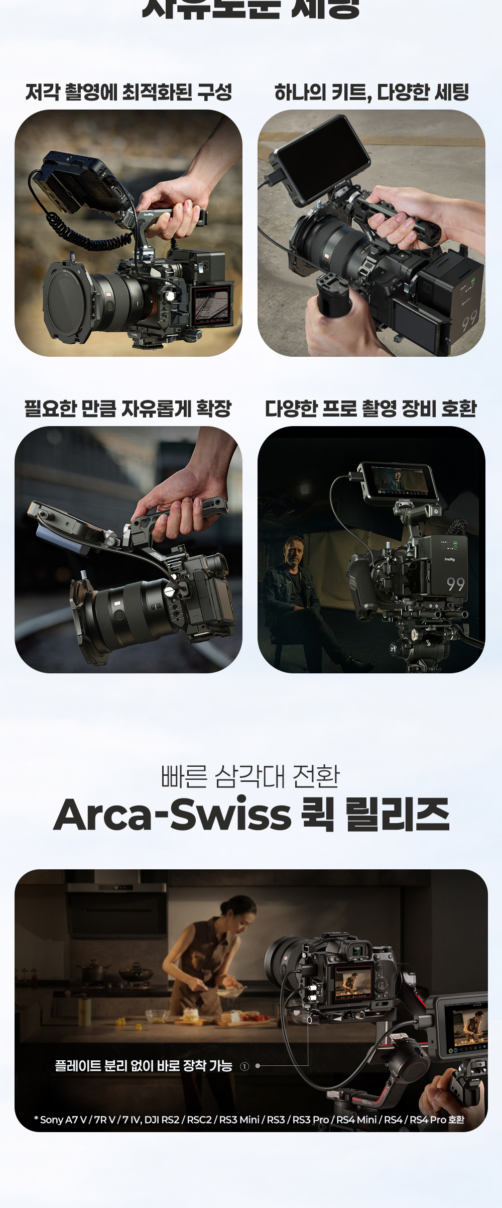 [SmallRIG] 스몰리그 6027 소니 A7 5, A7R5, A7 4 호크락 케이지 키트