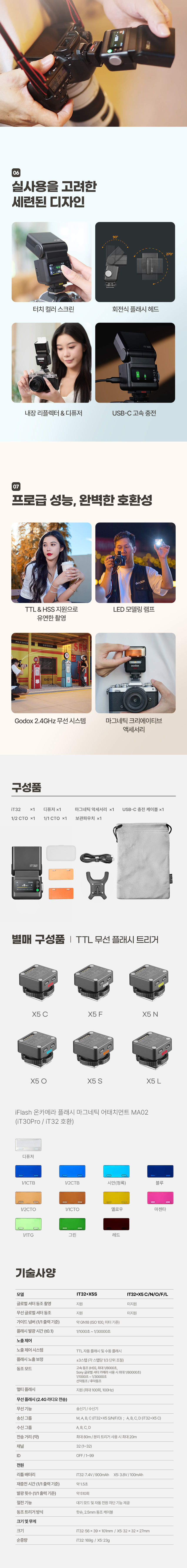 GODOX 고독스 iT32 리튬 TTL 카메라 플래시 스피드라이트 사진 촬영 조명
