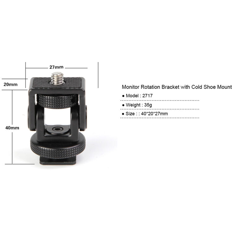 랜파트 LANPARTE 2717 Monitor Rotation Bracket with Cold Shoe Mount