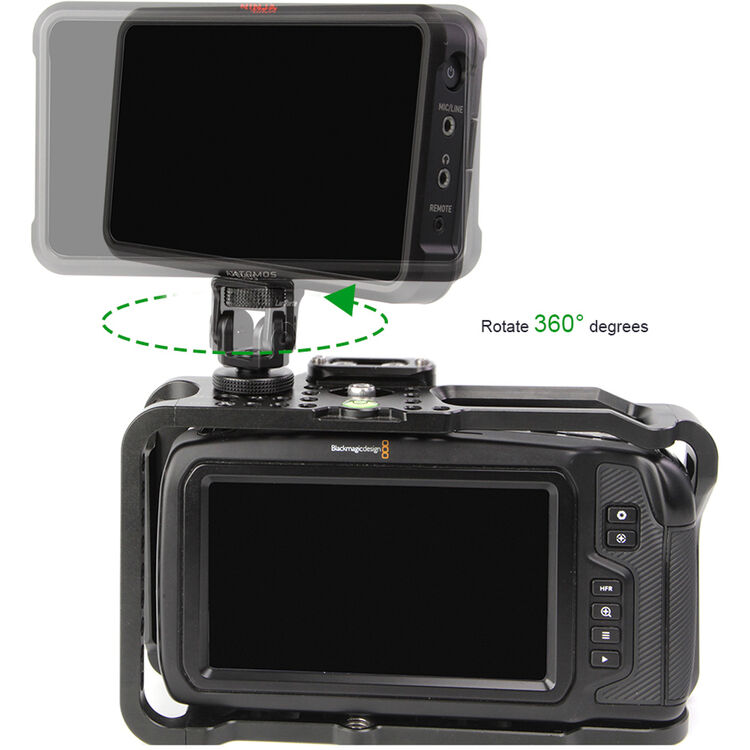 랜파트 LANPARTE 2717 Monitor Rotation Bracket with Cold Shoe Mount