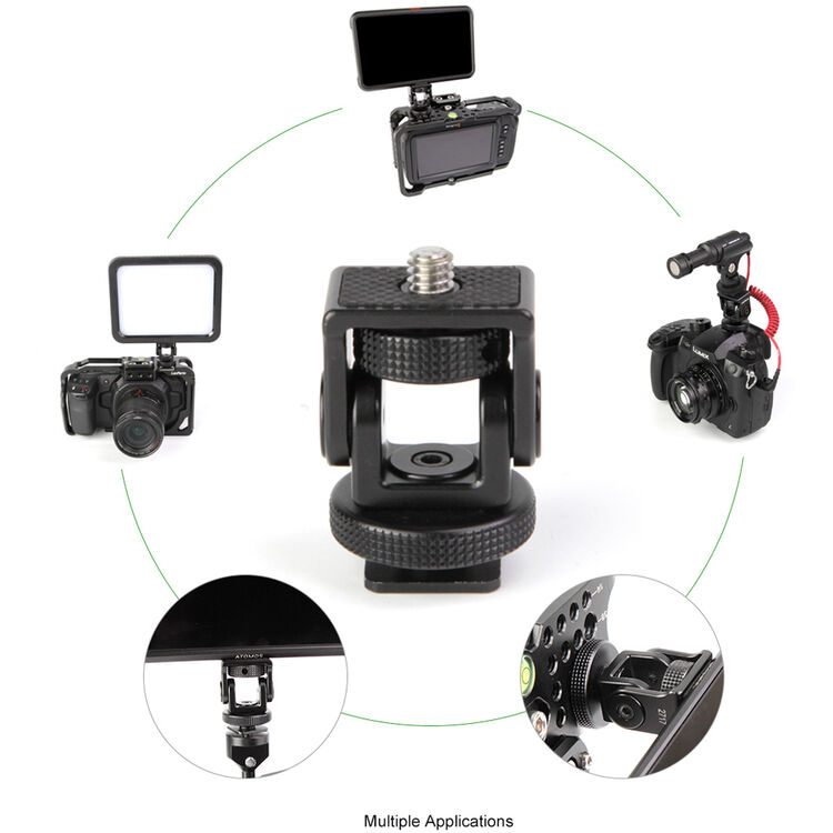랜파트 LANPARTE 2717 Monitor Rotation Bracket with Cold Shoe Mount