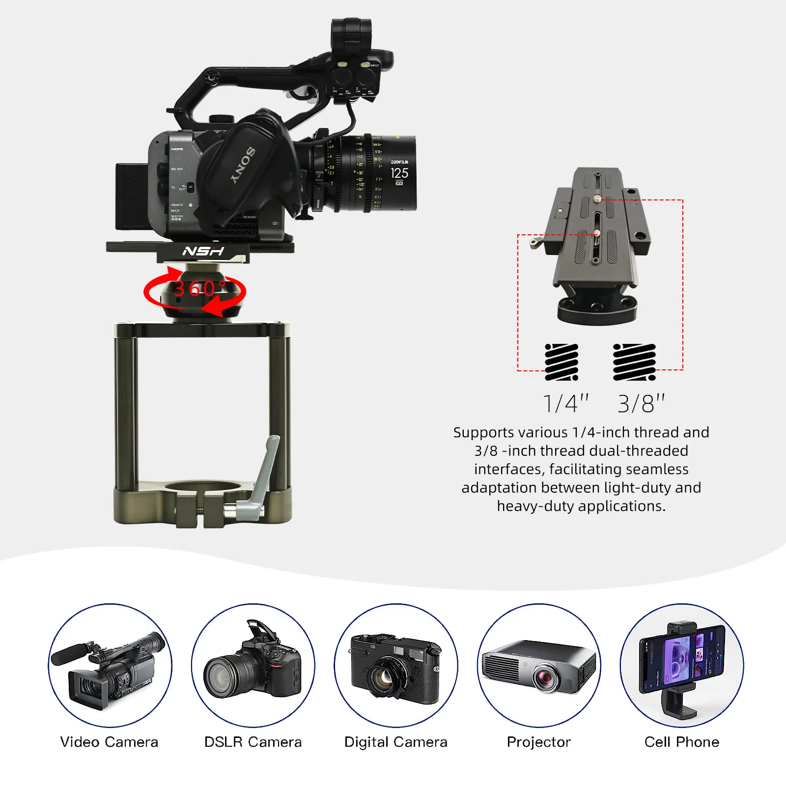 [NSH] NC-Z4 Ball Head Gimbal 360도 볼헤드 짐벌