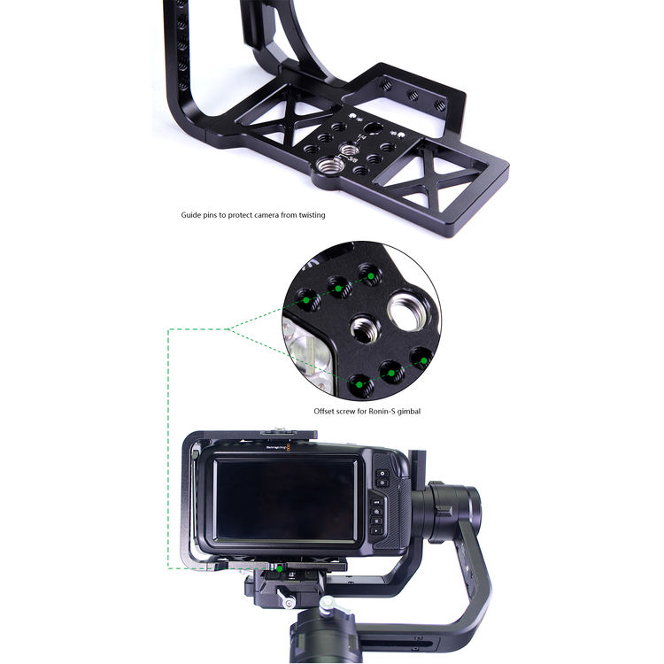 랜파트 LANPARTE BMPCC4KHC 블랙매직 전용 맞춤형 하프 케이지 for Blackmagic Pocket Cinema Camera 4K