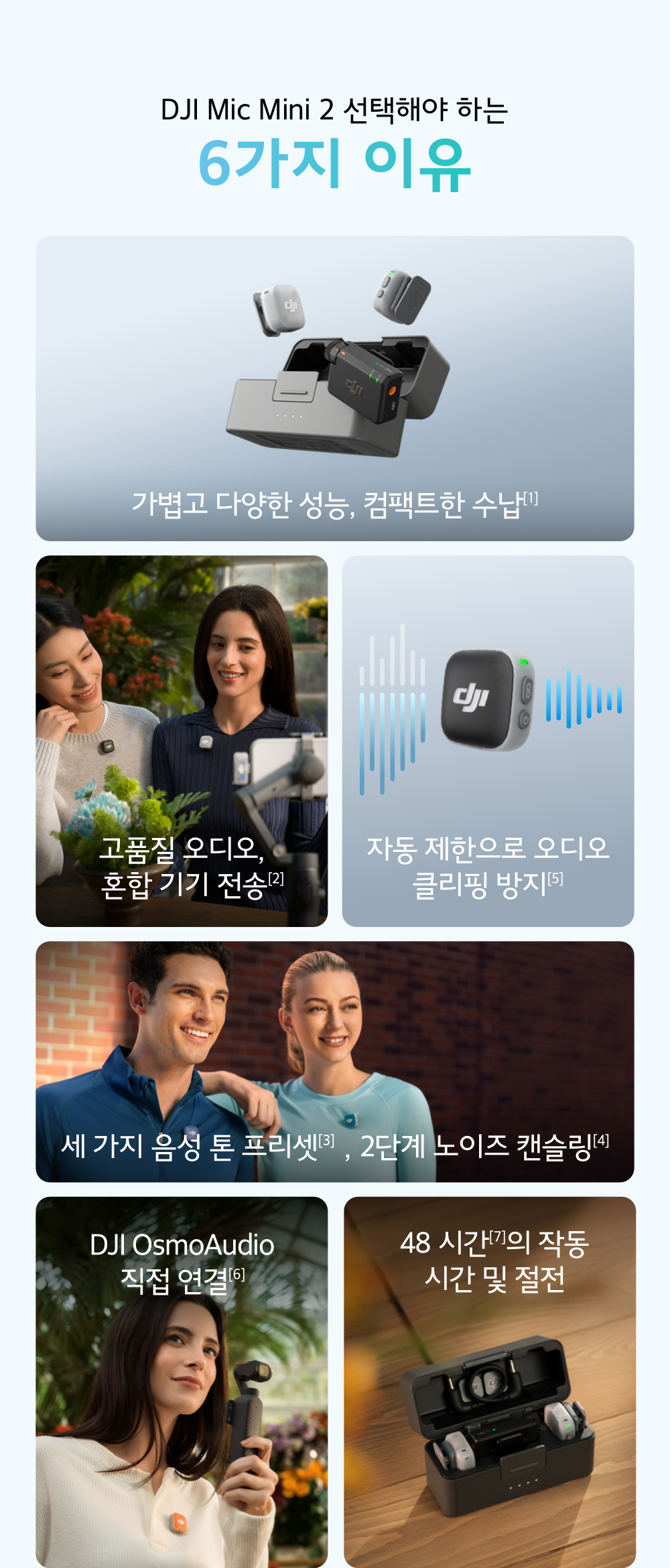DJI Mic Mini 2 (1 TX + 1 RX) 마이크 세트