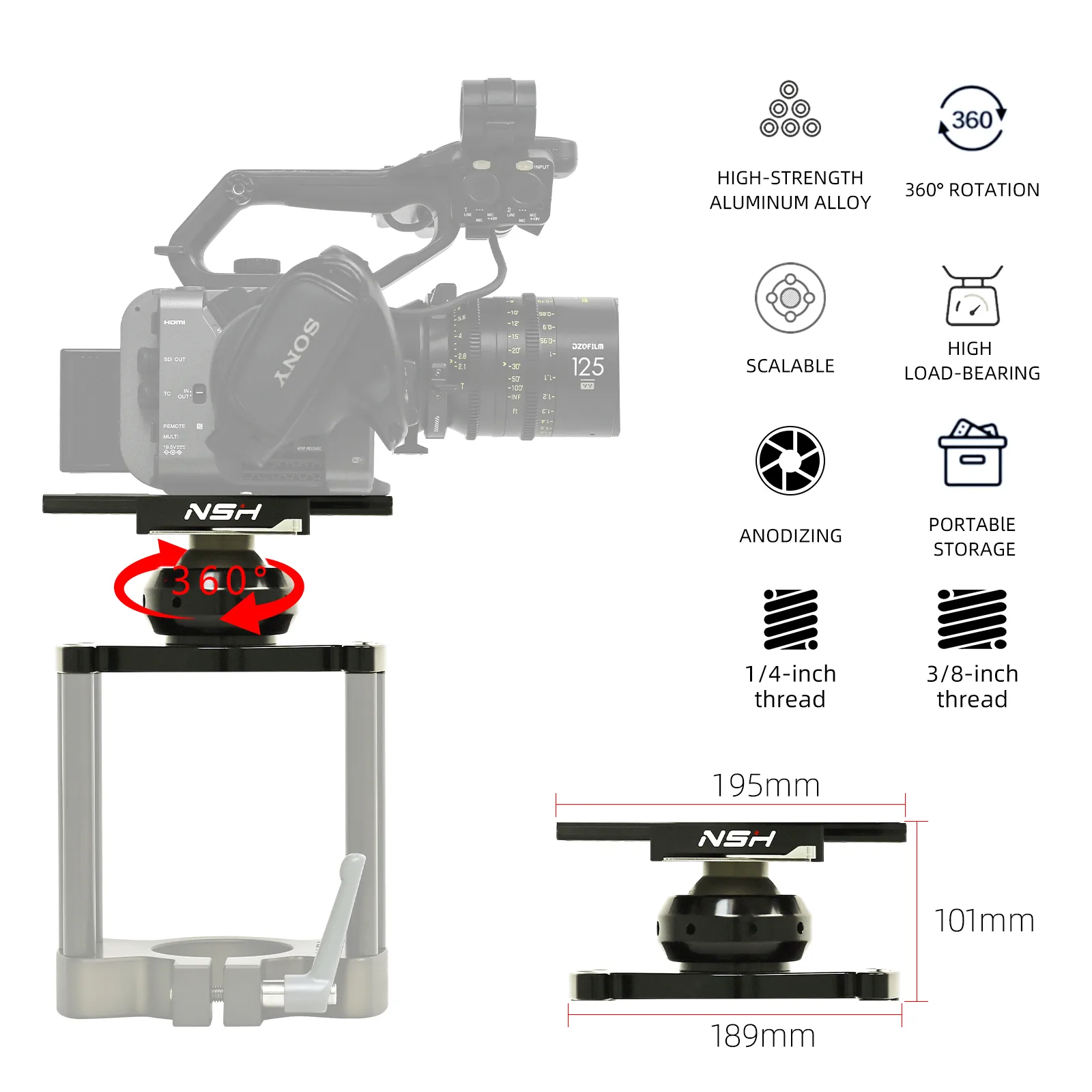 [NSH] NC-Z4 Ball Head Gimbal 360도 볼헤드 짐벌