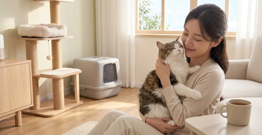 고양이 오줌 냄새 걱정 없는 쾌적하고 청결한 반려 공간 완성