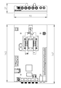 Pulsed SOA river - SOA-shape dimensions