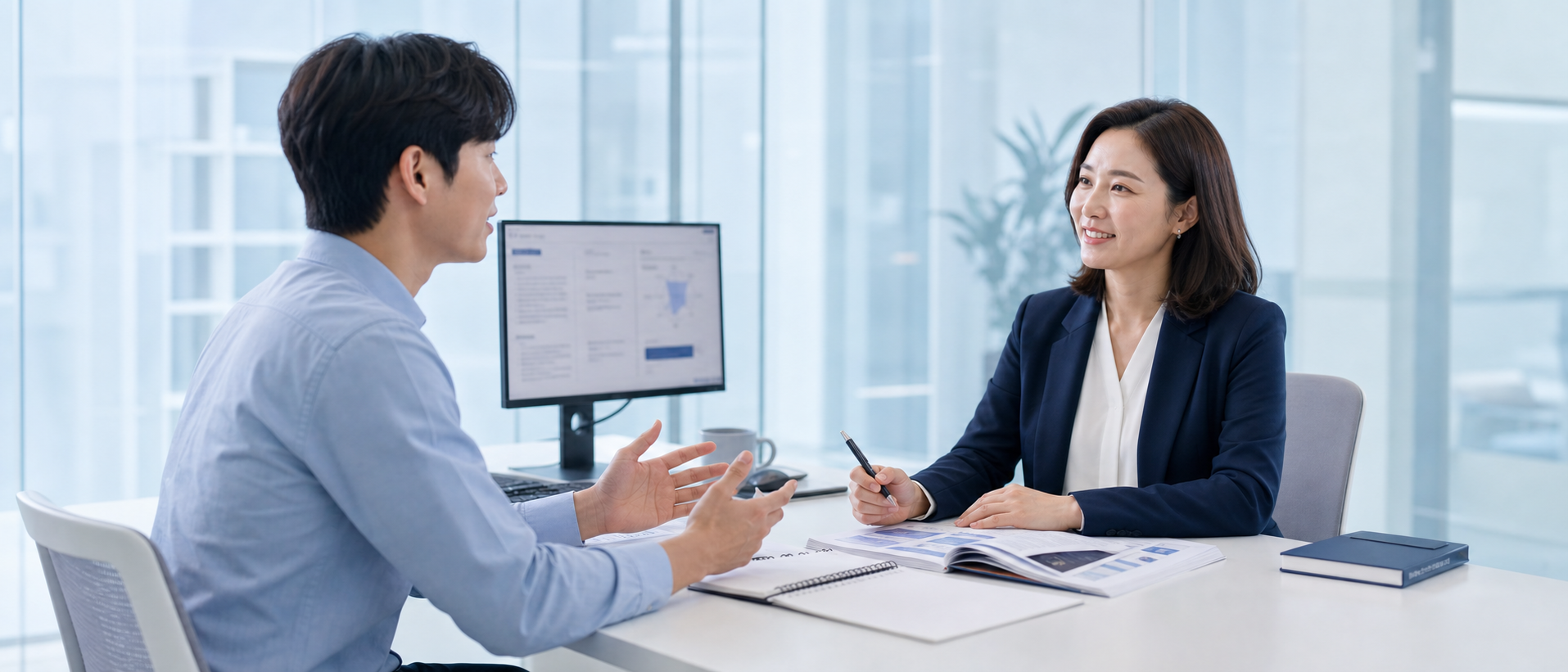 직장인 수강생의 SPA 1:1 상담 장면