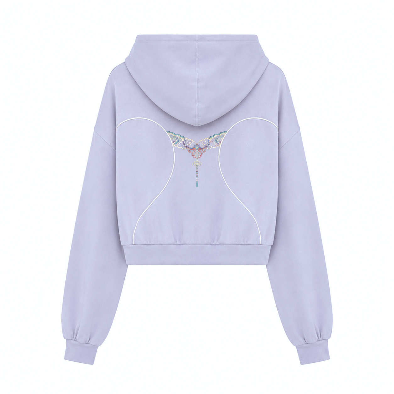 Lavender glow 丹靑 hood zip-up