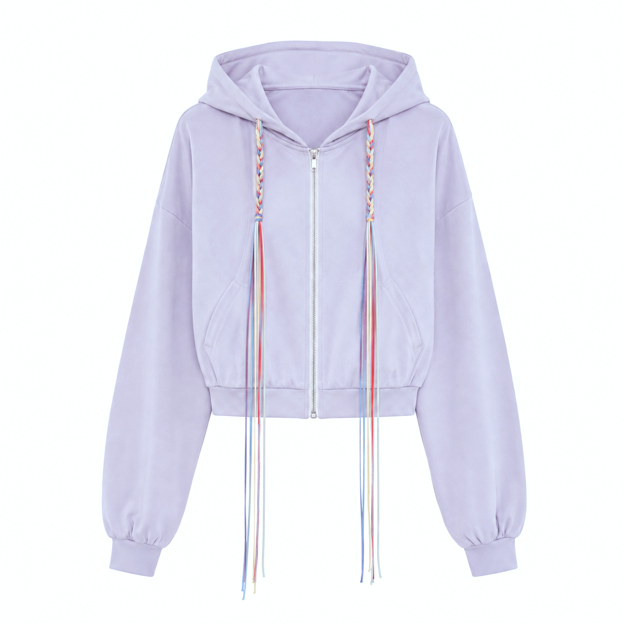 Lavender glow 丹靑 hood zip-up