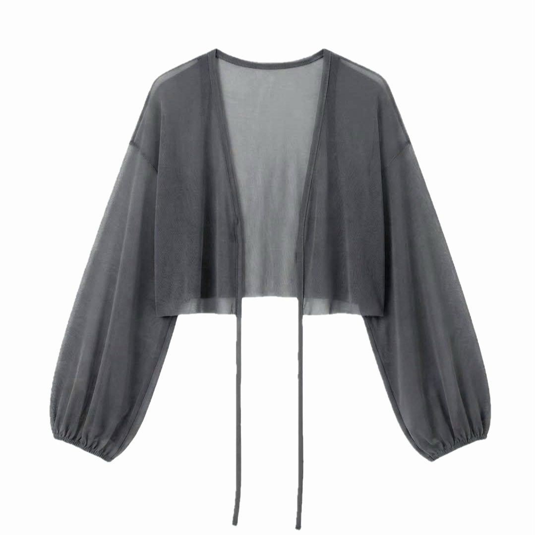 MNL linen lace up jacket
