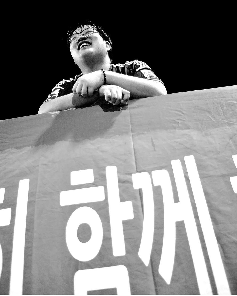 인천 현대제철의 '열혈 서포터'였던 강석경 씨의 생전 모습.
