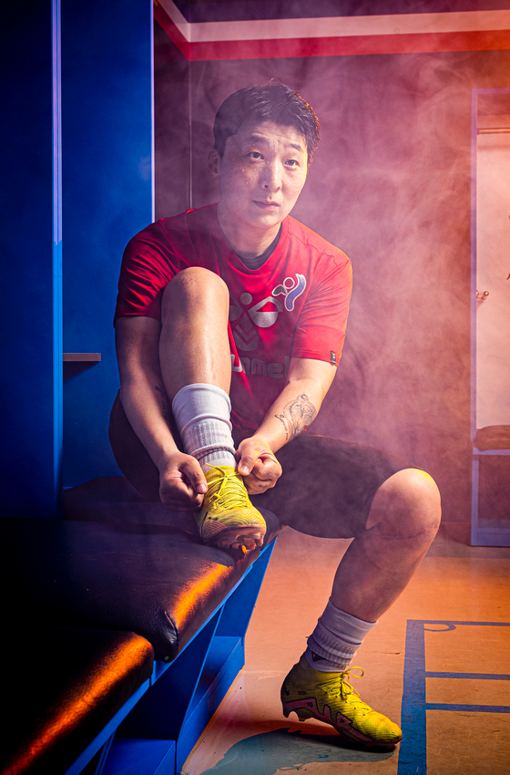 18일 오후 박은선 여자 축구 국가 대표를 상암동 월드컵 경기장 지하 라커룸에서 중앙SUNDAY가 인터뷰 했다. 최영재 기자