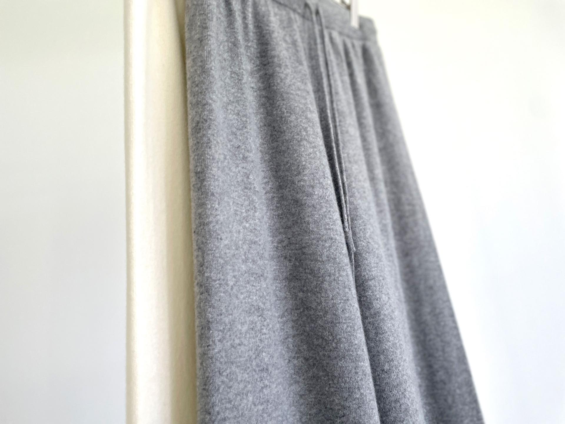 wool wide knit pants (2C)