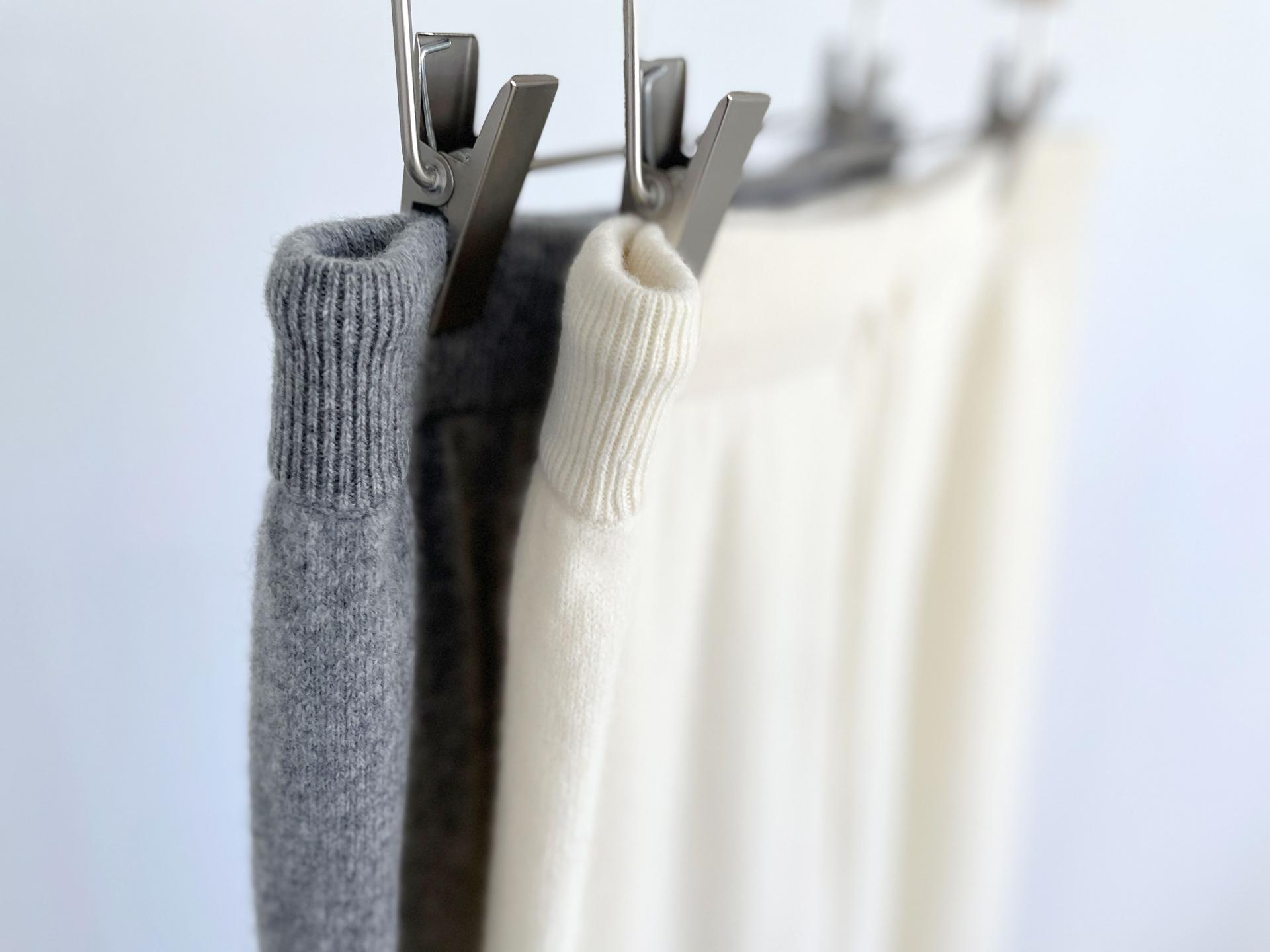 wool wide knit pants (2C)