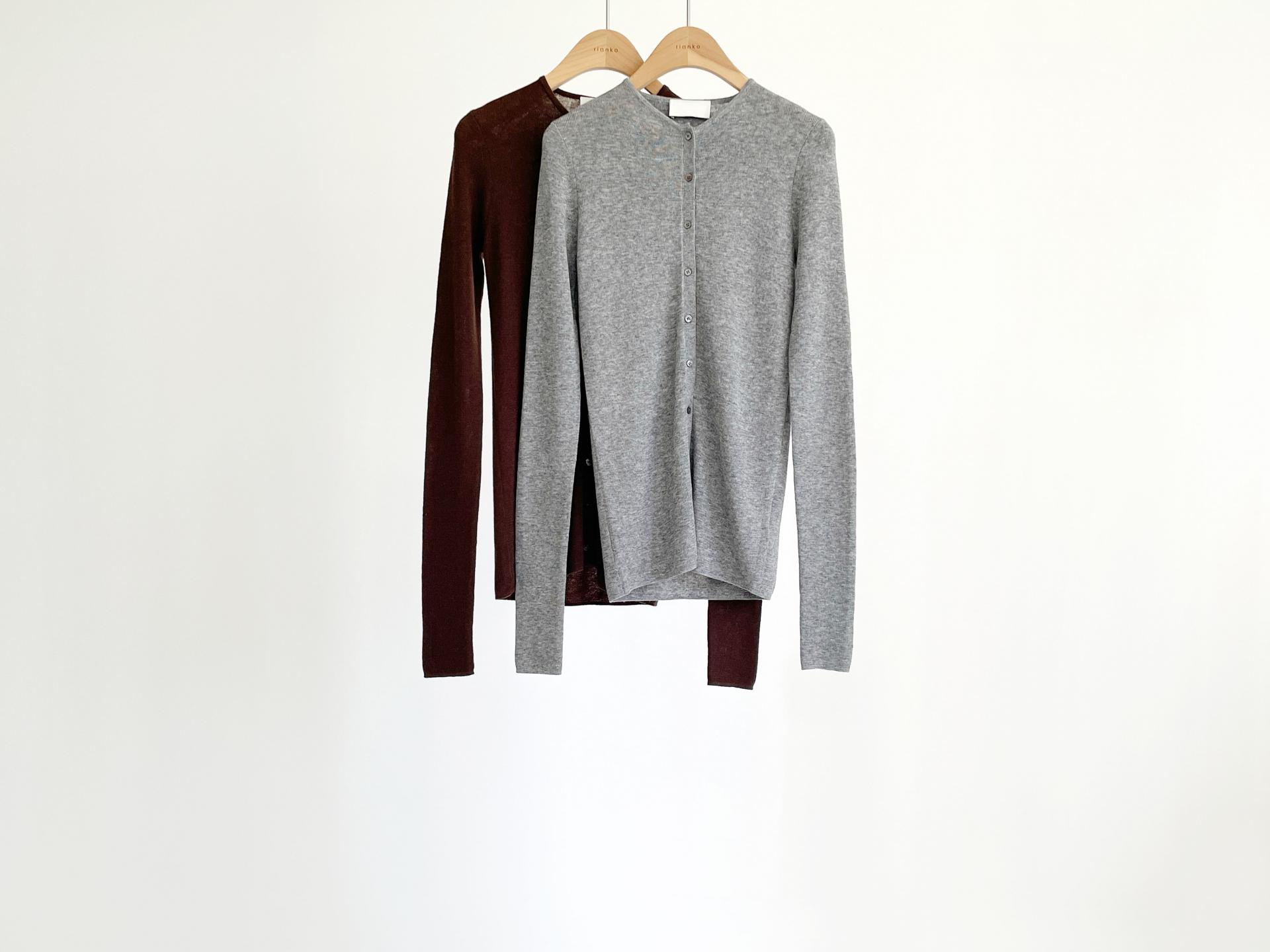 slim knit cardigan (2C)