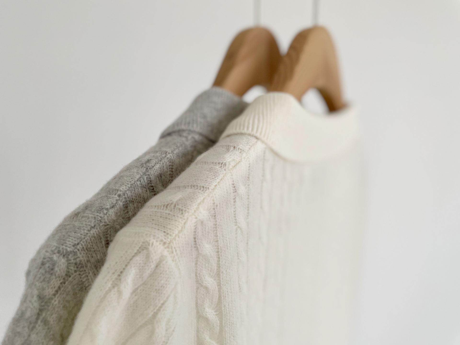 wool button collar knit top (2C)