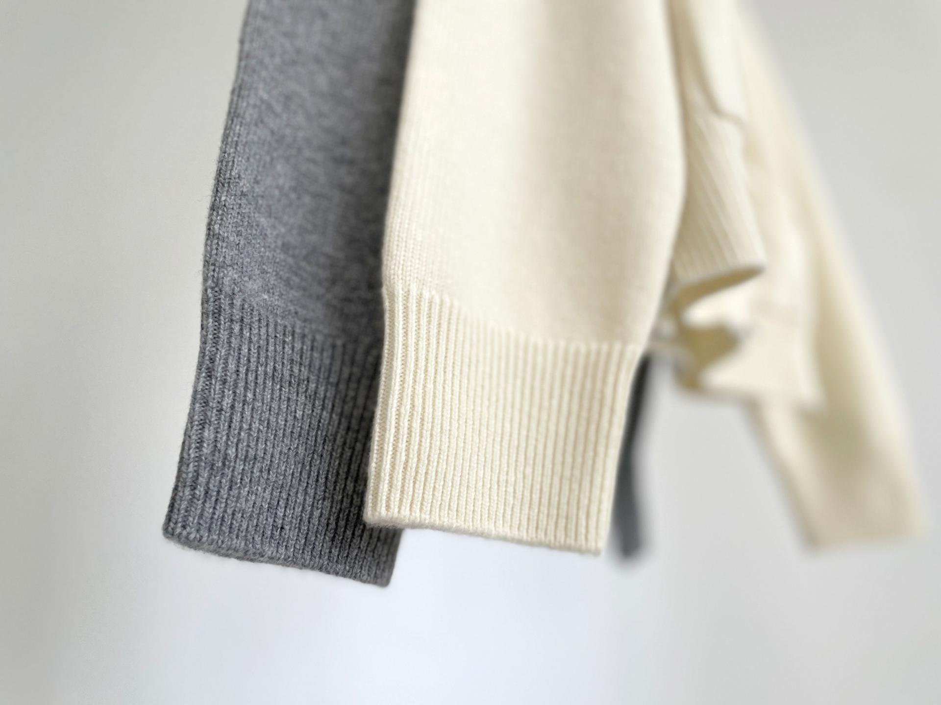 wool hood knit zip up (2C)