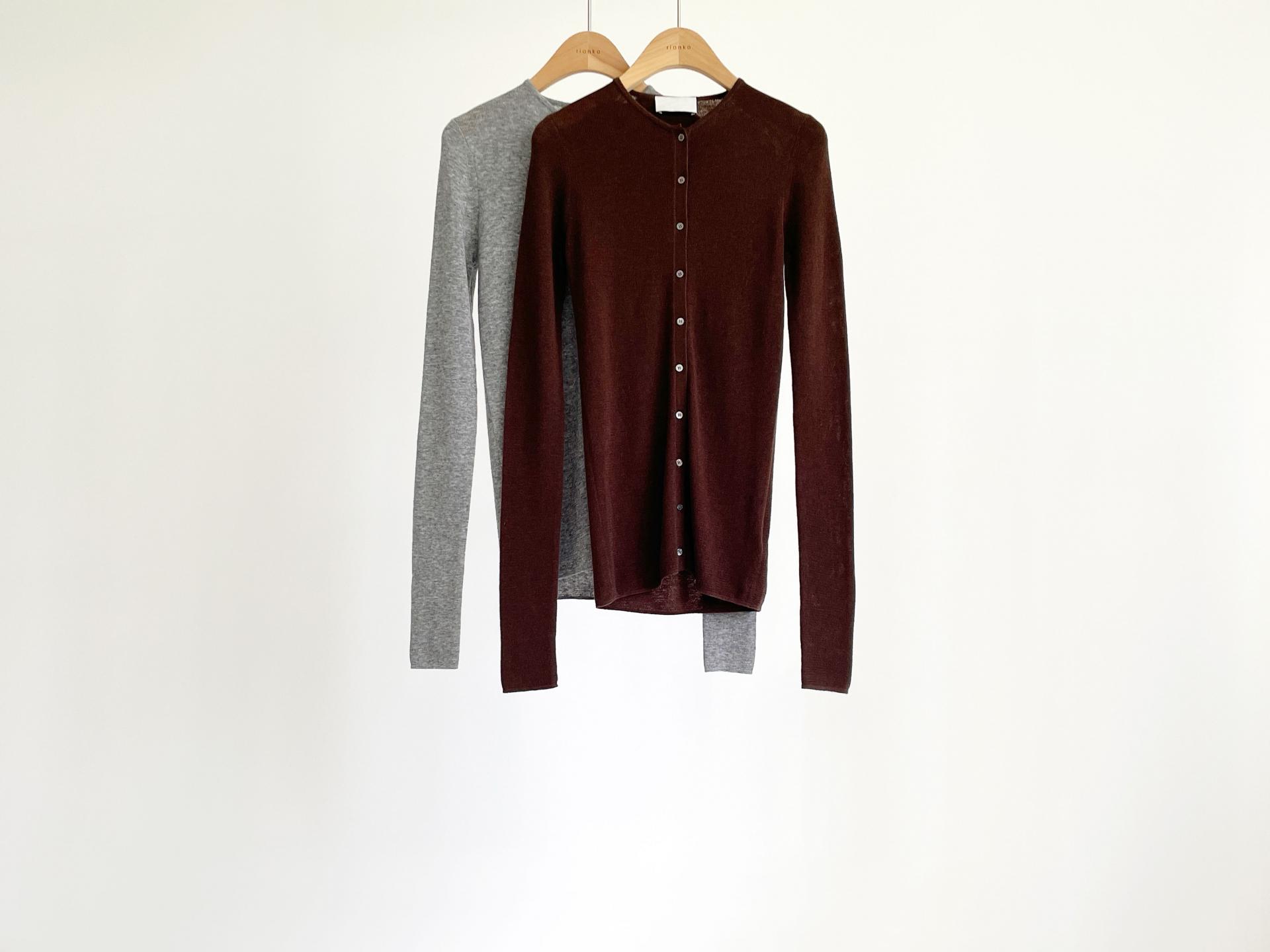 slim knit cardigan (2C)
