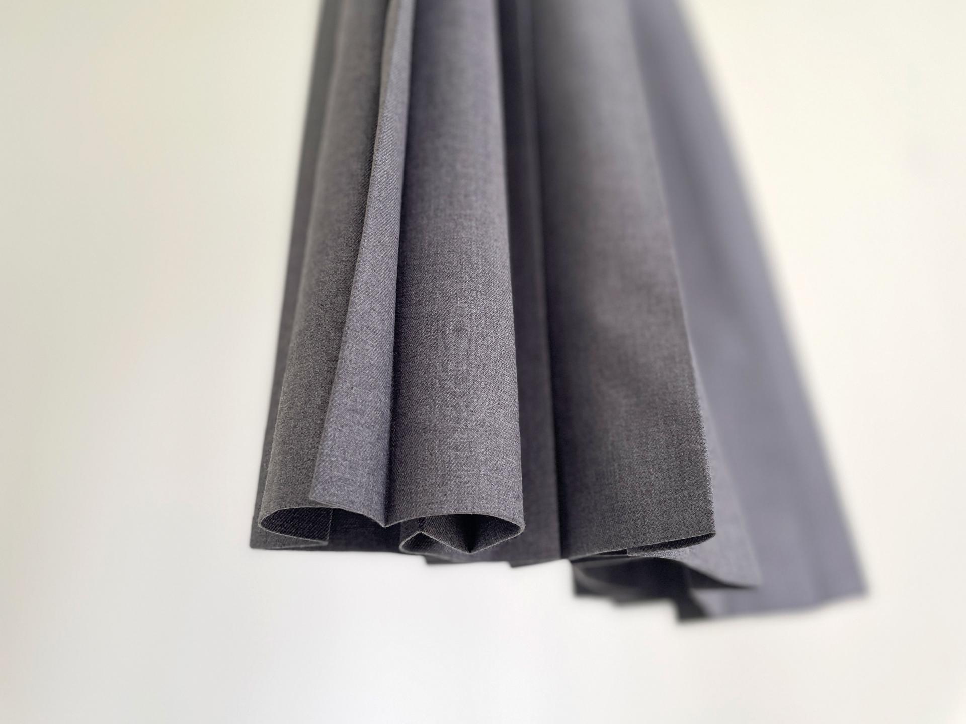 classic pleats skirt_gray