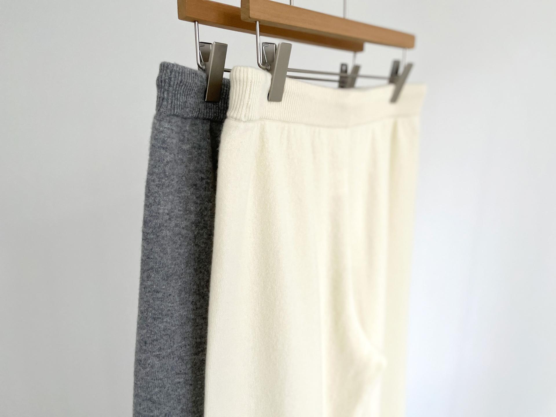 wool 100 wide knit pants (2C)