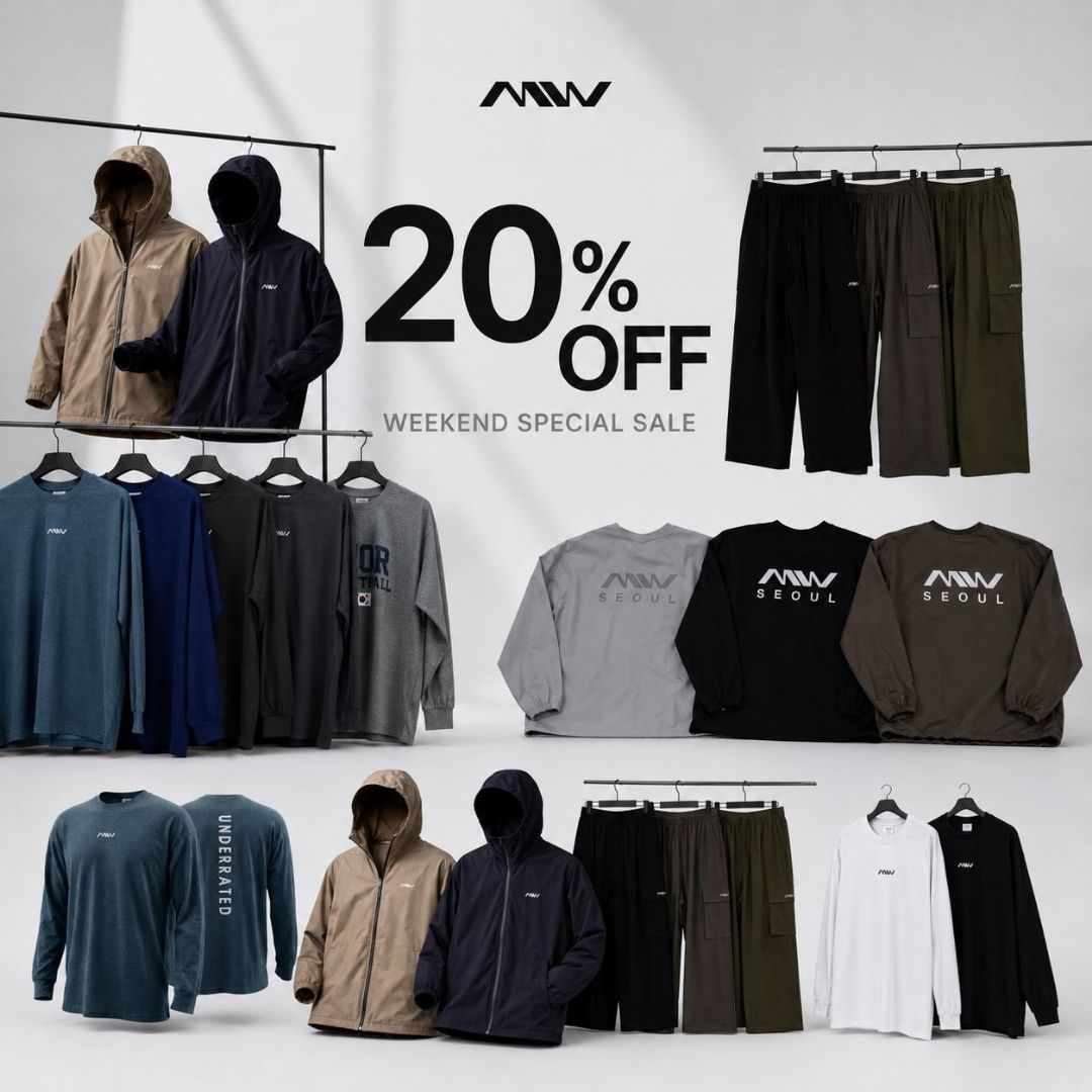 MW 우븐 스카치 맨투맨 바람막이(20%할인)