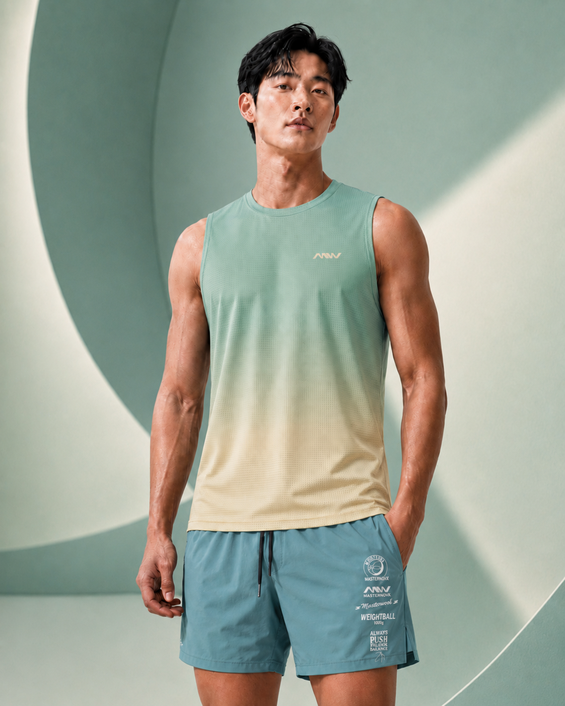 MW 에어로 쿨 페이스 탱크 탑 스포츠 민소매 나시