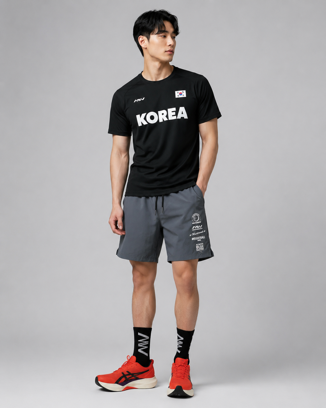 MW 나그랑 패턴 메쉬 슈팅저지 스포츠 반팔 KOREA에디션